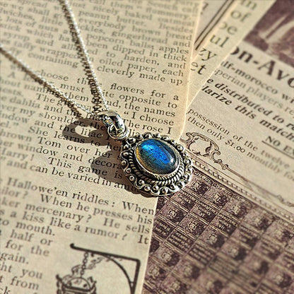 Colgante 'Manat' de Labradorita y Plata de Ley 925 - Sensaido