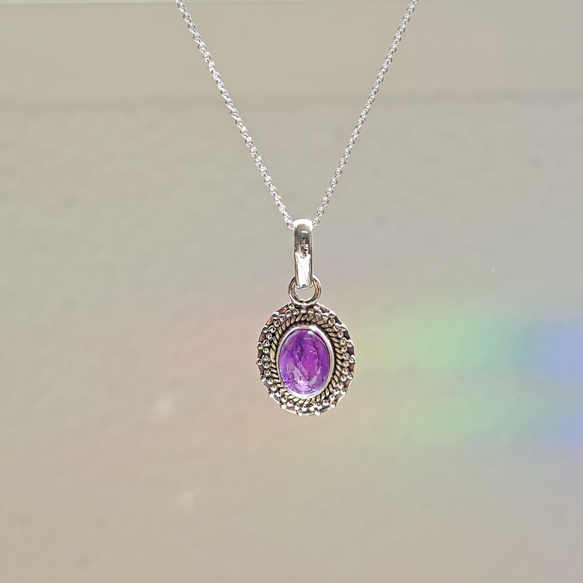 Colgante 'Marici' Amatista y Plata de Ley 925 - Sensaido