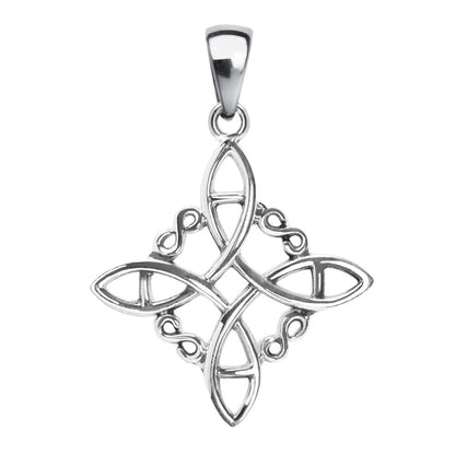 Colgante Nudo de Bruja "Celta" en Plata de Ley 925