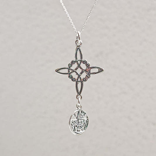 Colgante Nudo de Bruja & Tetragramaton S925
