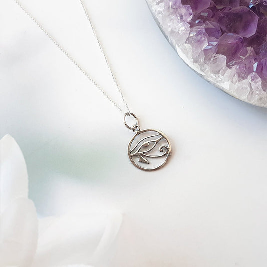 Colgante Ojo de Horus en Plata de Ley 925 - Amuleto Protector