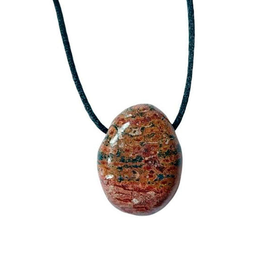 Colgante Perita de Jaspe Leopardo agujereado