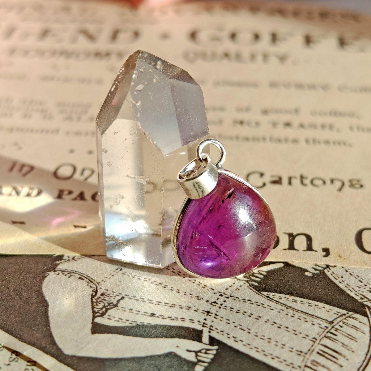 Colgante 'Sedna' de Amatista y Plata de Ley 925 - Sensaido