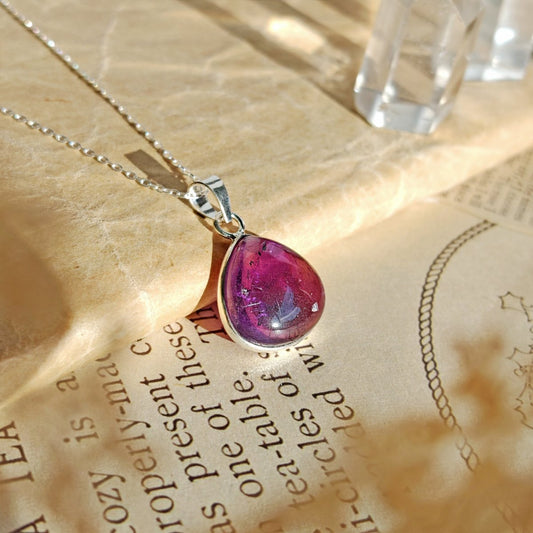 Colgante 'Sedna' de Amatista y Plata de Ley 925