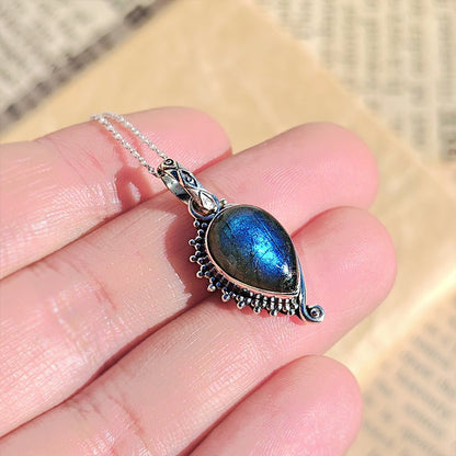 Colgante Varanasi Labradorita y Plata de Ley 925