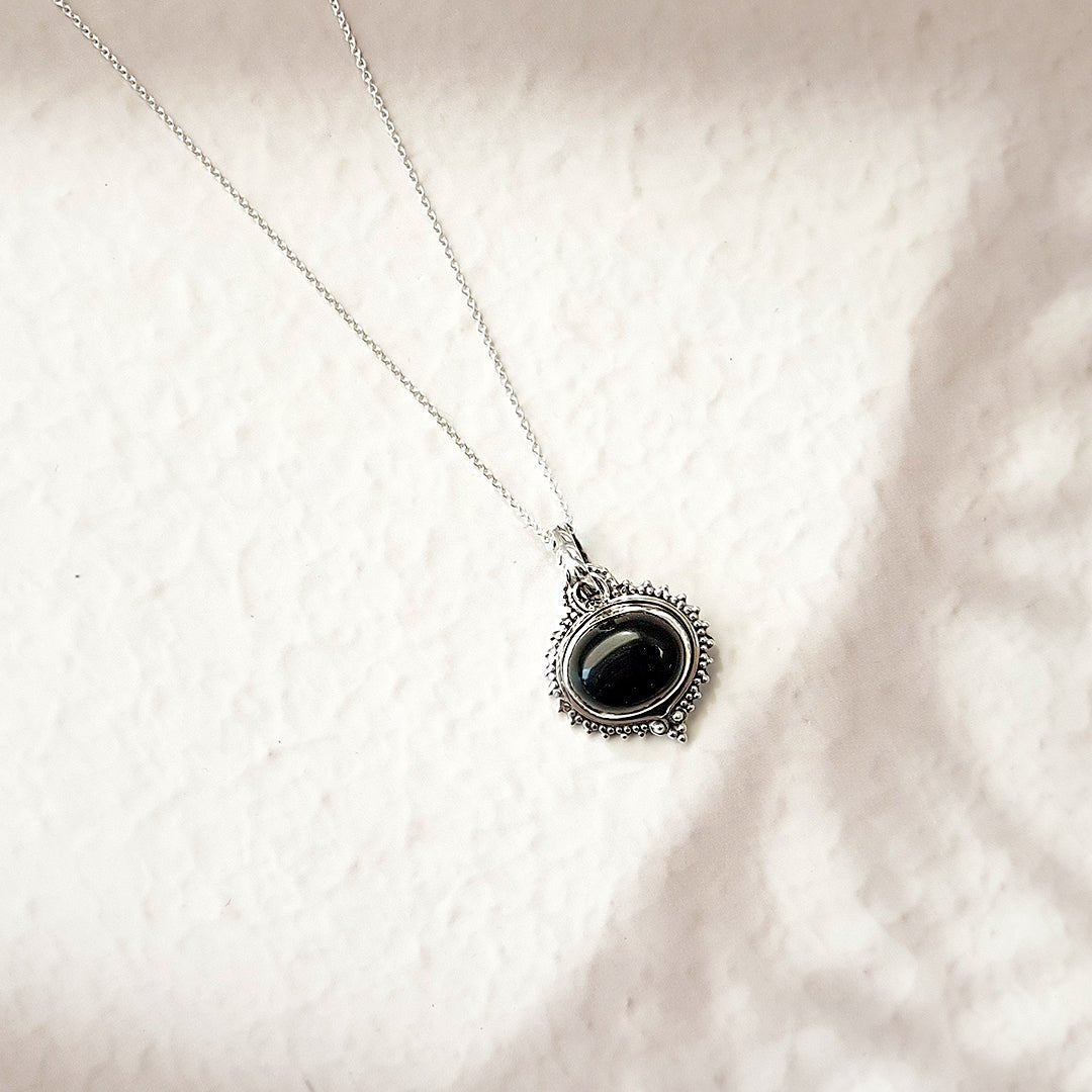 Colgante Amisha Ónix y Plata de Ley 925 - Sensaido