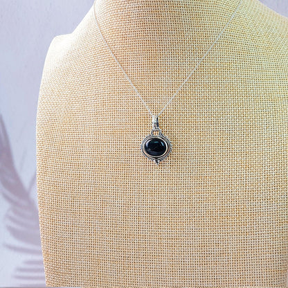 Colgante Amisha Ónix y Plata de Ley 925 - Sensaido