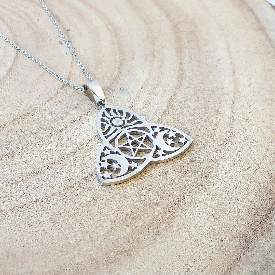 Collar Amuleto Triqueta Lunae - Protección