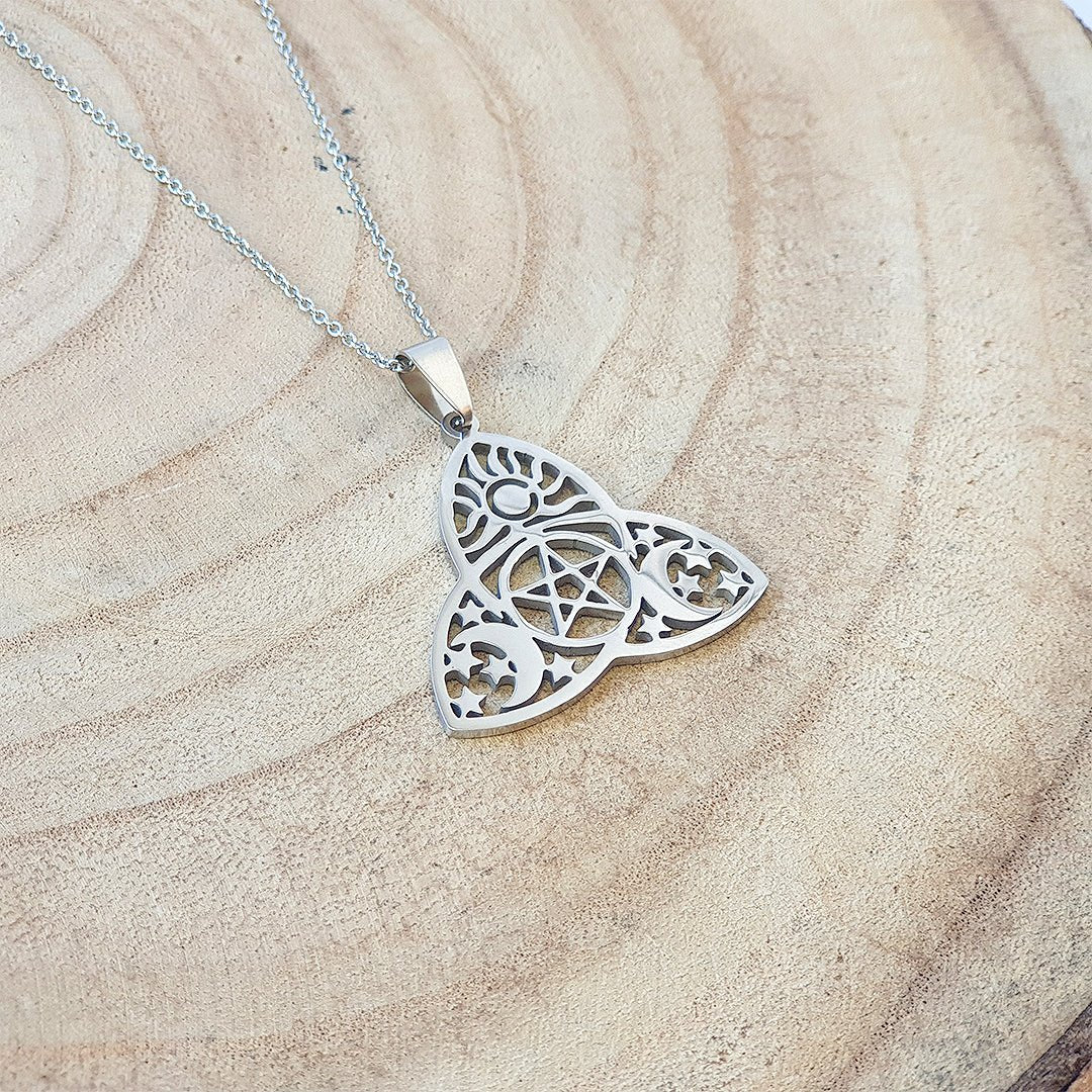 Collar Amuleto Triqueta Lunae - Protección