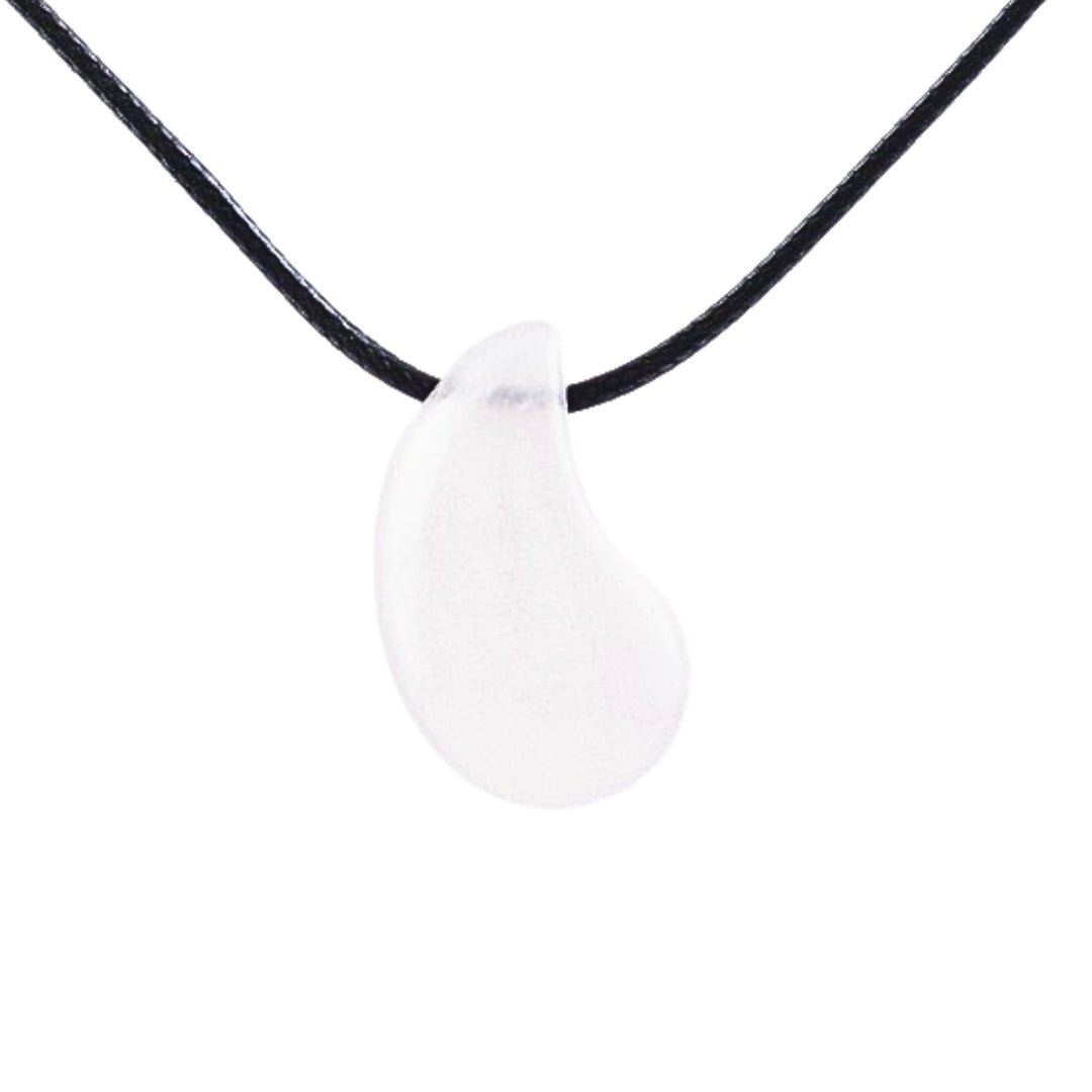 Colgante Lacrima de Cuarzo Blanco - Sensaido