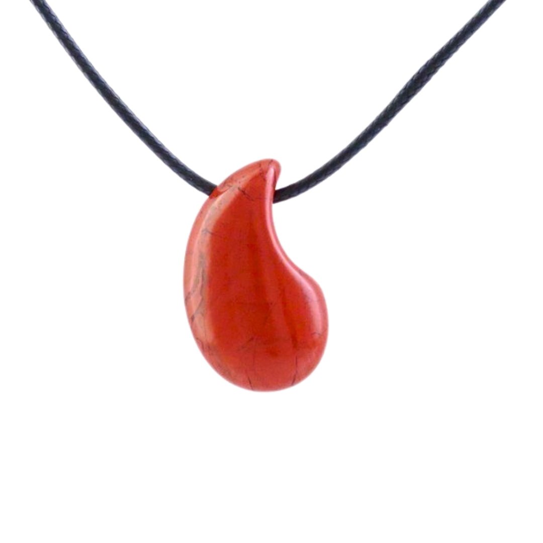 Colgante Lacrima de Jaspe Rojo - Sensaido