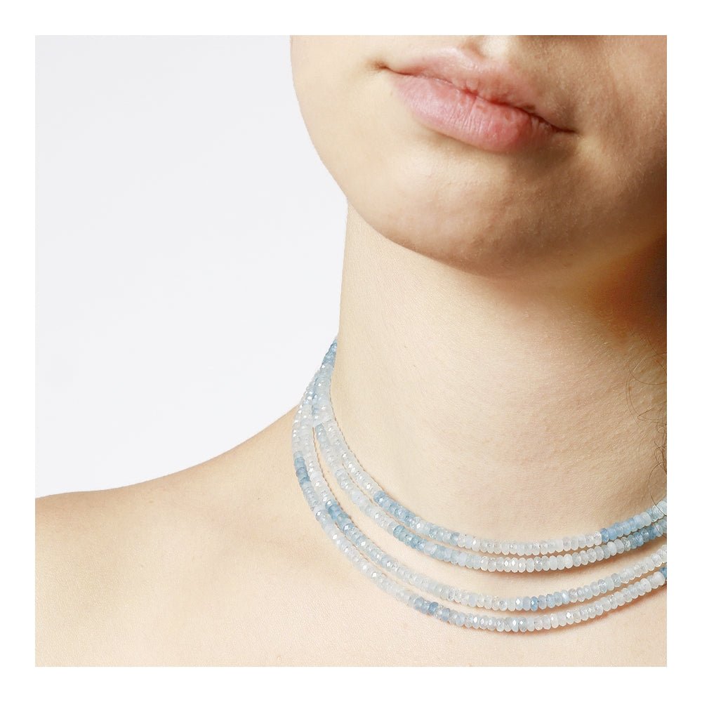 Collar 'Voluptas' - Aguamarina