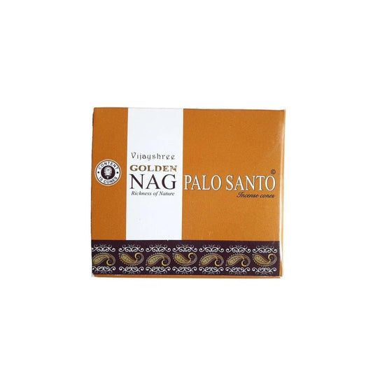 Conos de Incienso Golden Nag Palo Santo 10 unidades Vijayshree - Sensaido