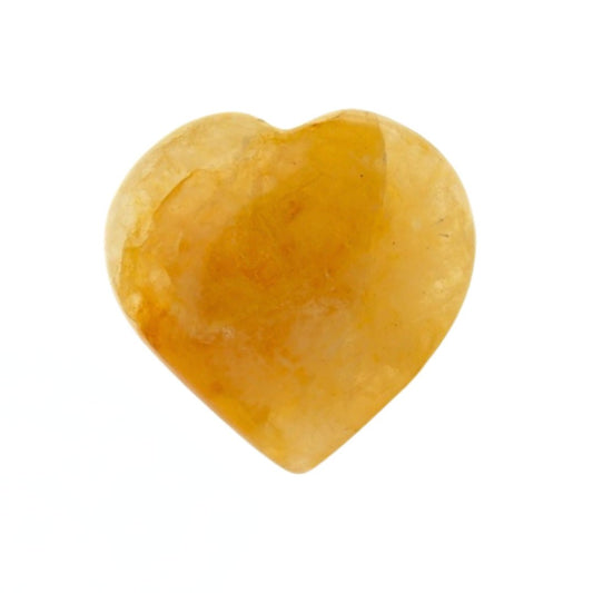 Corazón de Cuarzo Sanador Dorado - Sensaido