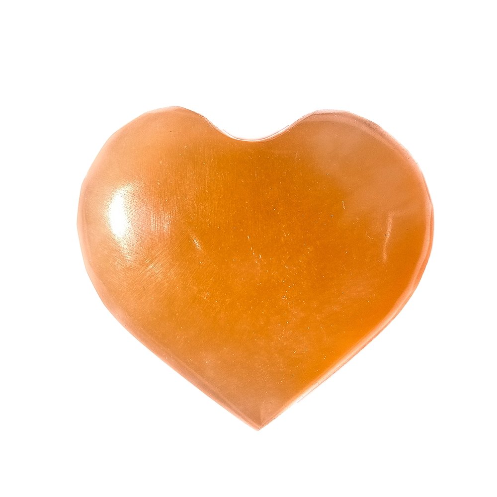 Corazón de Selenita Melocotón - Sensaido