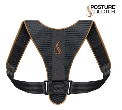 Corrector postural ajustable de innovagizmo para aliviar dolor de espalda y cuello, diseñado para mejorar la postura diaria.