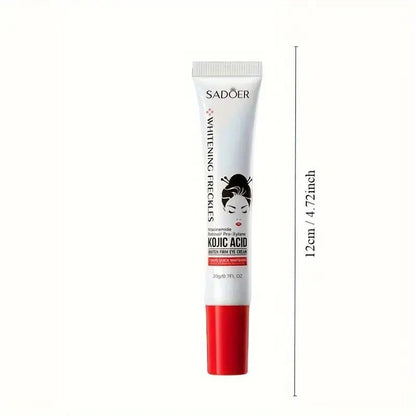 Crema de ojos innovagizmo ilumina, hidrata y rejuvenece el contorno de ojos, en frasco con aplicador.