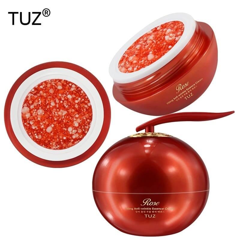 Crema facial antiarrugas rellenador esencial de innovagizmo con textura suave y envase elegante, ideal para reducir líneas de expresión.