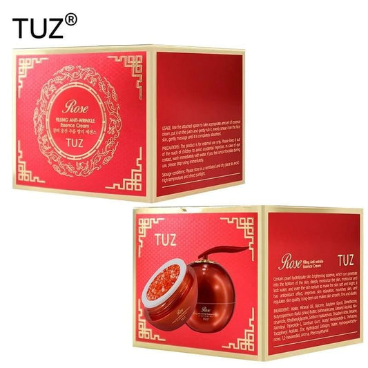 Crema facial antiarrugas Rellenador Esencial de innovagizmo, textura suave y aplicación en rostro para reducir arrugas.