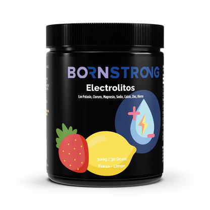 Electrolitos Fresa Limón - Polvo 300 g - Sensaido
