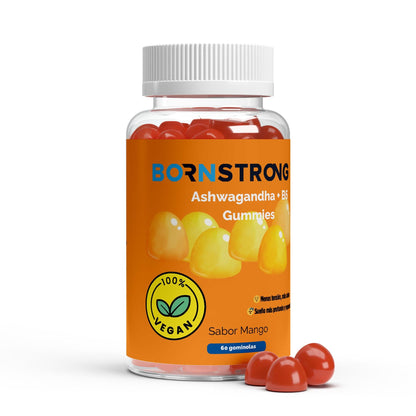 Gominolas Ashwagandha + Vitamina B6 • Calma Natural • Sueño Reparador • Estrés bajo control