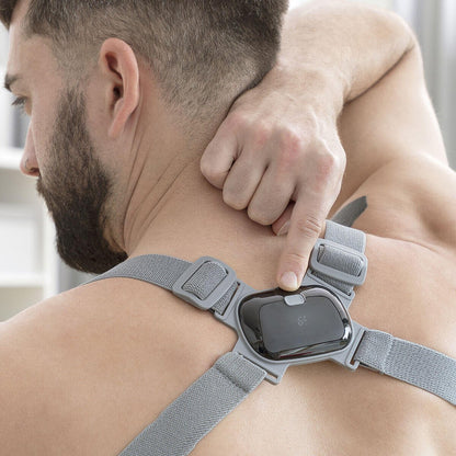 Entrenador de postura inteligente recargable Viback InnovaGoods con vibración, diseñado para mejorar la postura y la ergonomía.