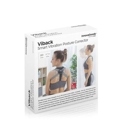 Entrenador de postura inteligente recargable Viback de Innovagoods con vibración para mejorar la postura y aliviar molestias.