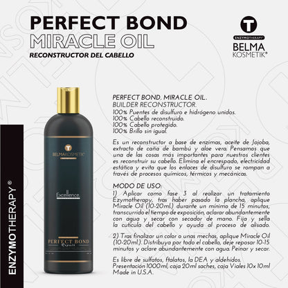 Aceite nutritivo Belma Botox Miracle Oil de XARODIST, con enzimas para mejorar la piel y fortalecer el vínculo cutáneo.
