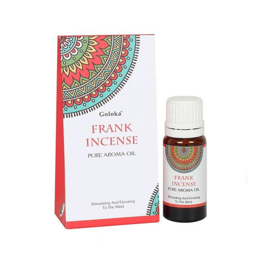 Esencia de incienso Goloka de la marca Mystical Tienda, frascos con aroma de incienso de frankincienso natural.