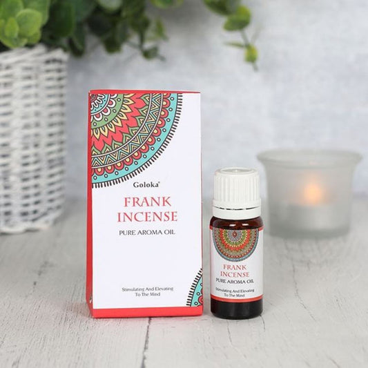 Esencia de incienso Goloka de Mystical Tienda en frasco, aroma suave y relajante de incienso de alta calidad.