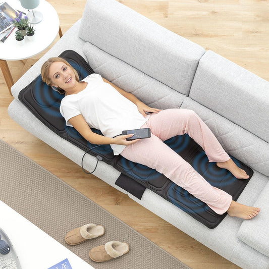 Esterilla de masaje corporal Kalmat InnovaGoods en color gris, con puntos de masaje y diseño ergonómico para relajación.