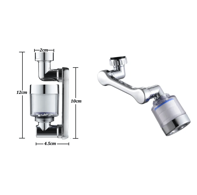 Extensor de grifo giratorio de 1080° con filtro de sedimentos para accesorios de grifos, marca innovagizmo.com