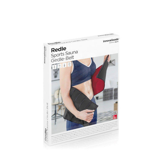Faja deportiva adelgazante con efecto sauna Redle de Innovagizmo, diseñada para moldear la figura y potenciar la sudoración.