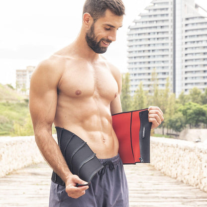 Faja deportiva adelgazante con efecto sauna Redle de Innovagizmo, diseñada para moldear y reducir medidas durante el ejercicio.