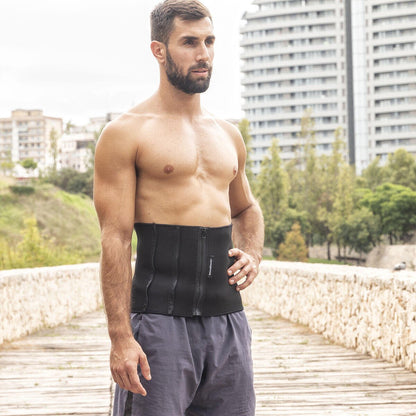 Faja deportiva adelgazante con efecto sauna de la marca Innovagizmo, diseñada para mejorar la figura y sudoración durante el ejercicio.