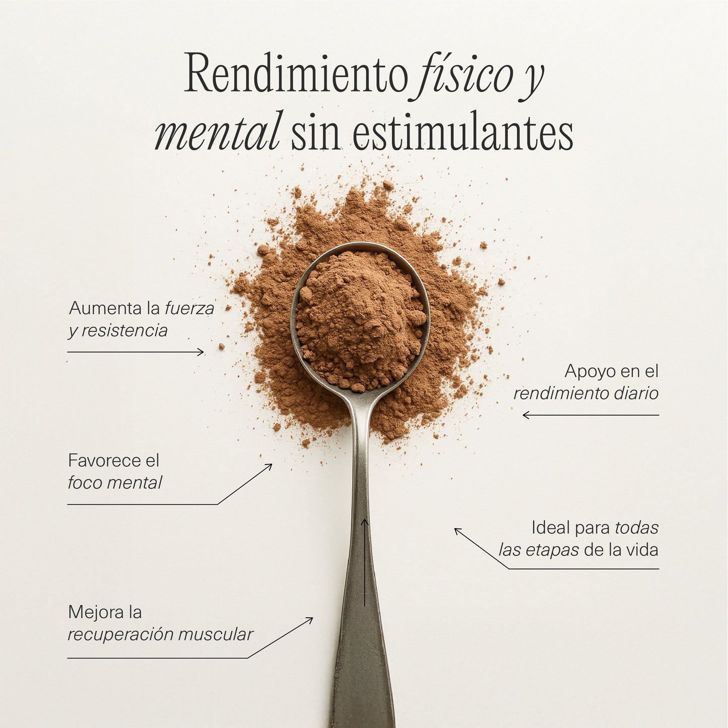 Ficha técnica de batido FemmeUp Creatina, con información detallada sobre ingredientes y beneficios.