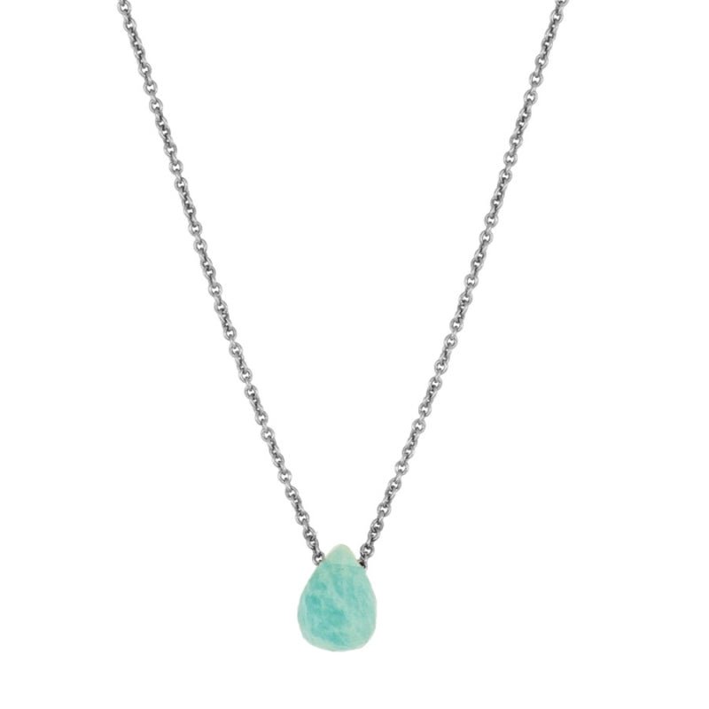 Gargantilla con Gota Facetada de Amazonita - Sensaido