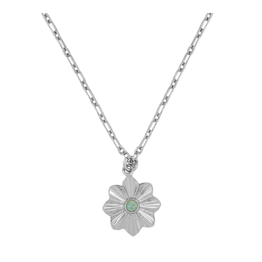 Gargantilla 'Hana' de Amazonita de Mystical Tienda, collar delicado con piedras de amazonita en un diseño elegante y natural.