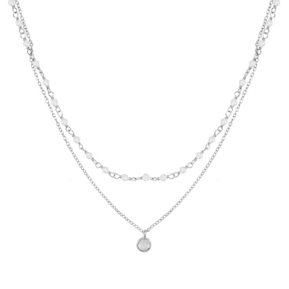Gargantilla 'Sophia' de piedra de luna de Mystical Tienda, collar delicado con piedra de luna en diseño elegante y natural.