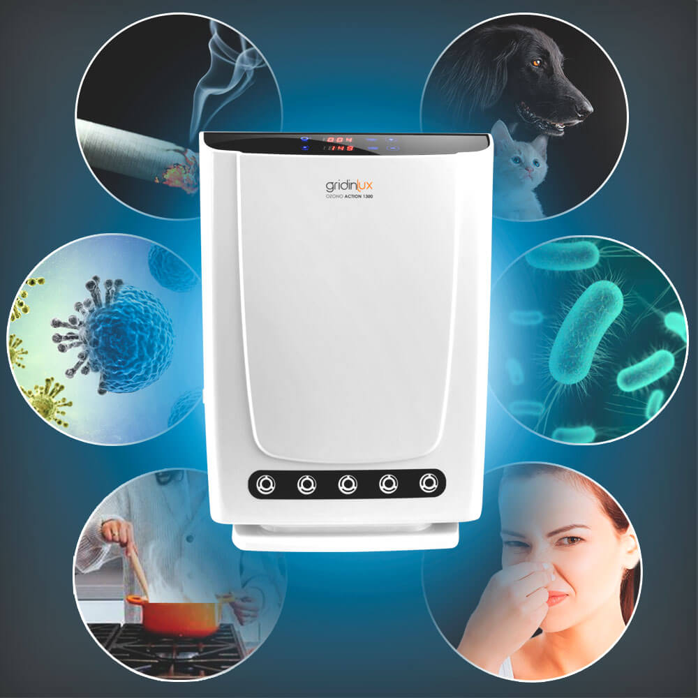 Generador de ozono para aire y agua con ionizador, purificador multifunción para hogar, desinfección y eliminación de olores.