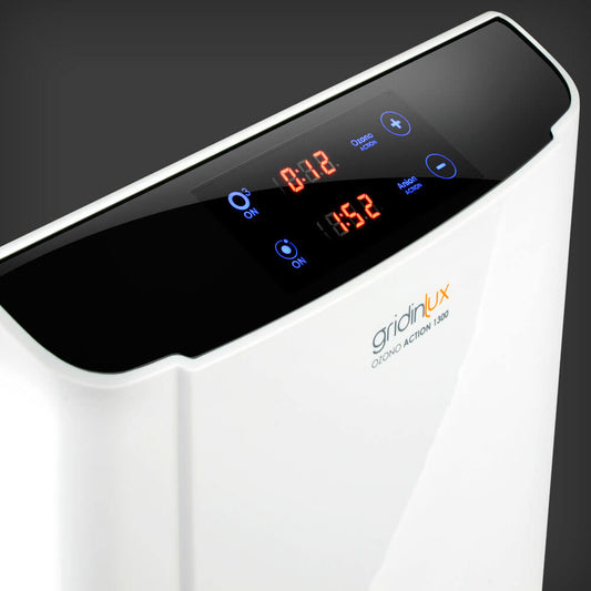 Generador de ozono para aire y agua con ionizador, purificador multifunción para hogar, marca Gridinlux, desinfecta y purifica ambientes y agua