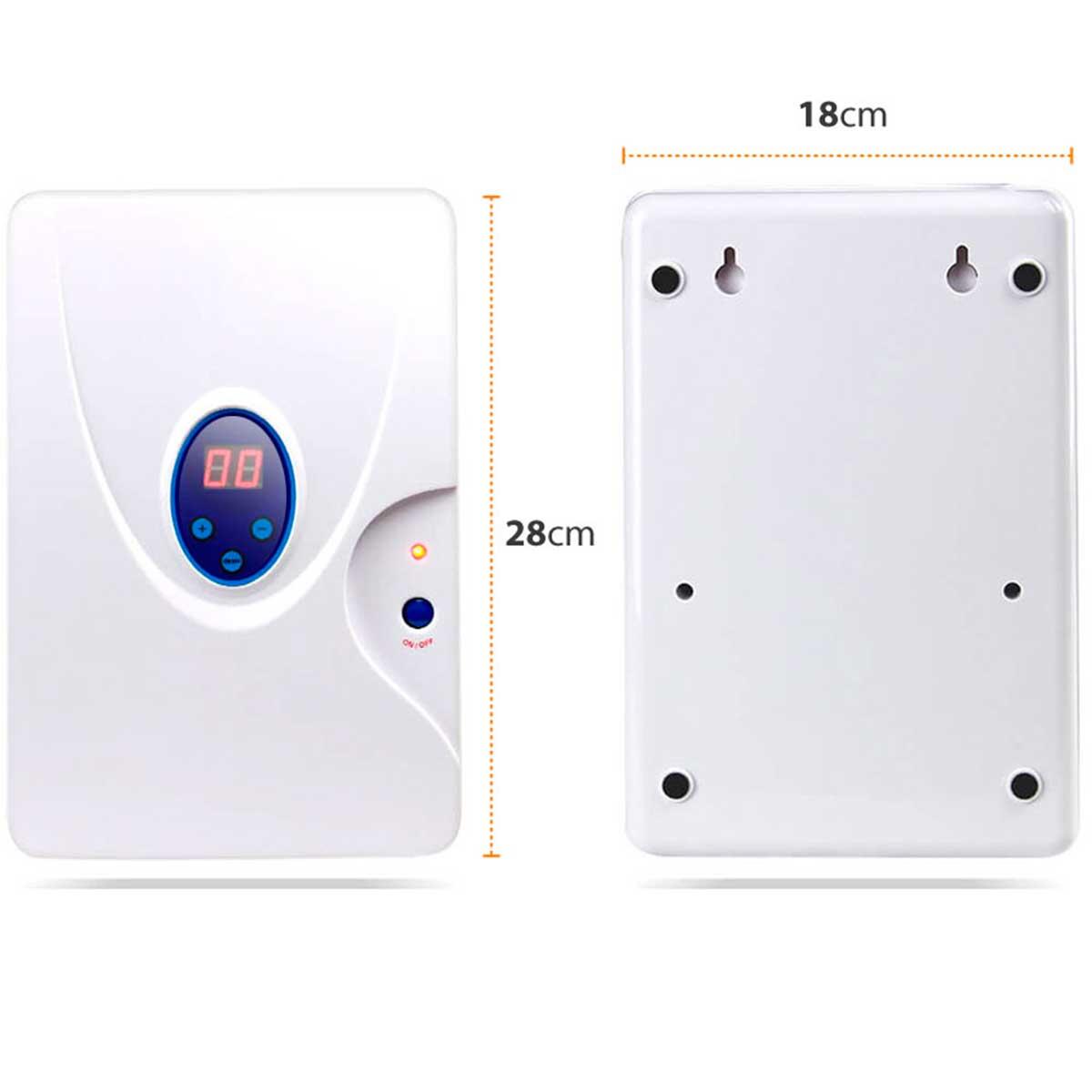 Generador de ozono Gridinlux para purificar aire y agua, desinfectante eficiente y compacto para uso en hogar y oficina.