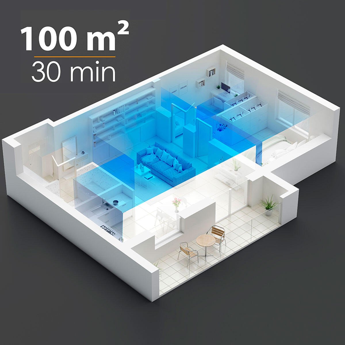 Generador de ozono Gridinlux para purificar aire y agua, desinfectante eficiente para uso en hogares y espacios cerrados.