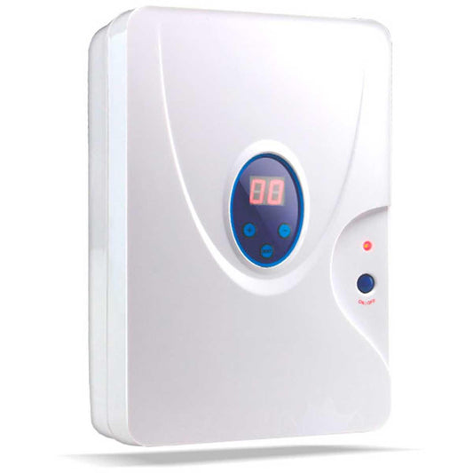 Generador de ozono Gridinlux para purificar aire, agua y desinfectar con tecnología avanzada, en color blanco y compacto.
