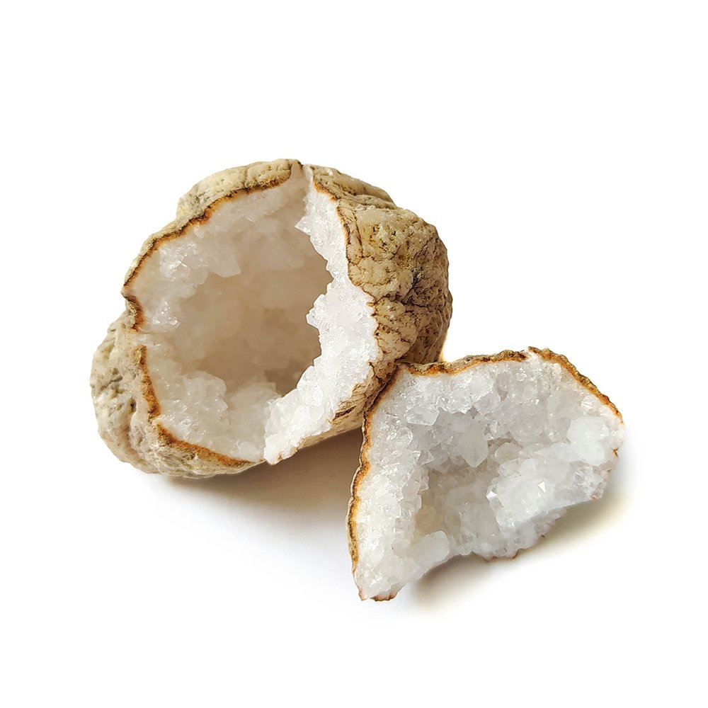 Geoda de Cuarzo Blanco Completa - Sensaido