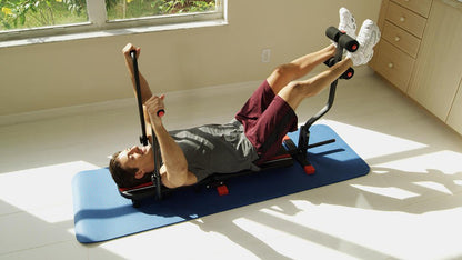 Máquina de abdominales para casa GF FAST ABS de innovagizmo.com, plegable y ideal para entrenar el core en casa.
