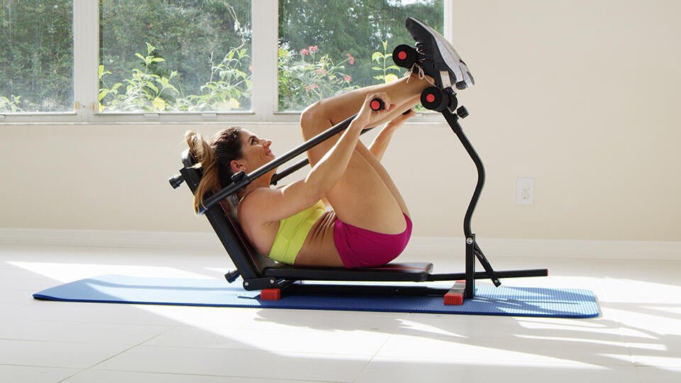 Máquina de abdominales para casa GF FAST ABS de Innovagizmo, plegable, para entrenar el core y fortalecer los músculos abdominales.