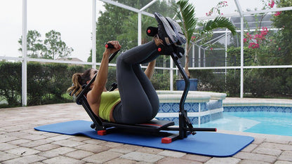 Máquina de abdominales plegable GF FAST ABS de innovagizmo.com para entrenar el core en casa con facilidad.