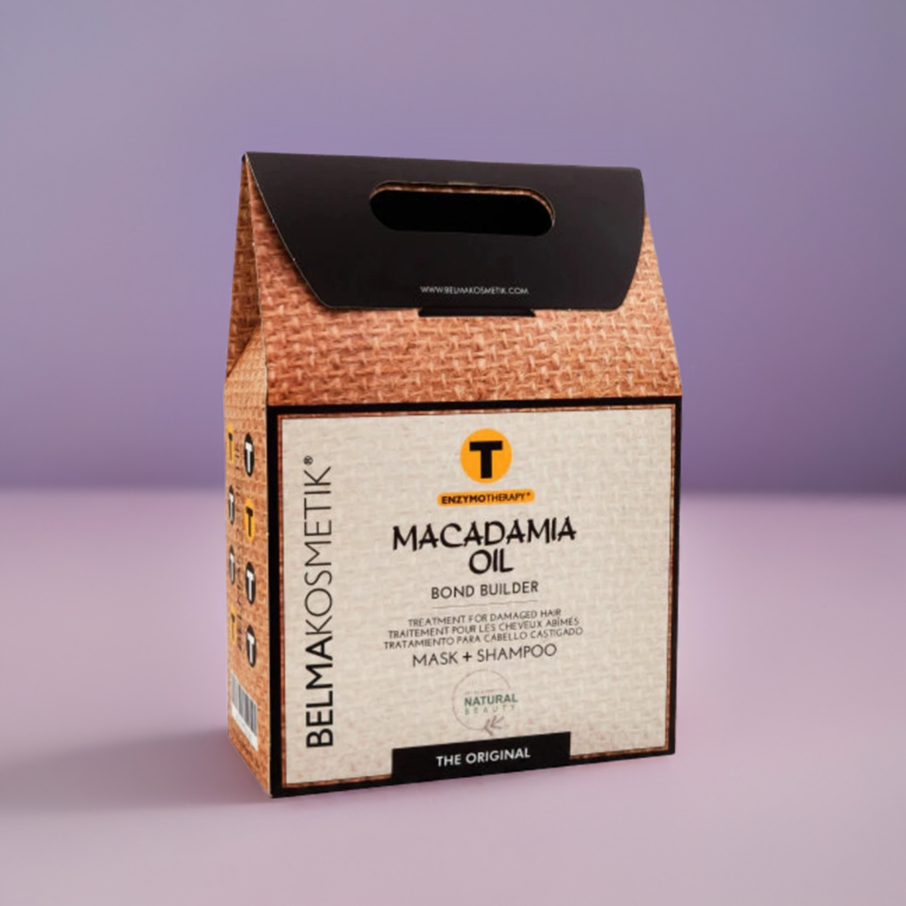 Kit de cuidado capilar XARODIST Belma kosmetik Macadamia, tratamiento multifuncional para mantenimiento en casa, 500+500 ml.