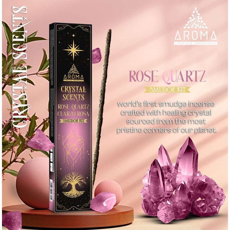 Incienso Cuarzo Rosa - Crystal Scents Aroma